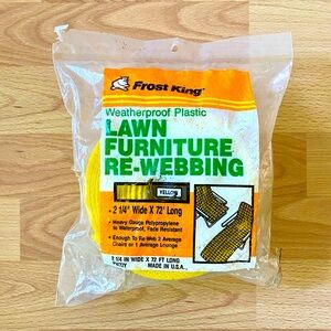 NWOT FROST KING LAWN FURNITURE RE-WEBBING